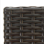 5 Piece Outdoor Bar Set with Armrest Poly Rattan Brown 3064810