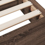 Bed Frame with Drawers without Mattress Brown Oak 100x200 cm 3280334
