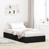 Storage Bed with Headboard Black 90 x 190 cm Velvet 3370125