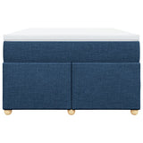 Box Spring Bed with Mattress Blue 120x200 cm Fabric 3285372