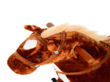 Plush Walking Horse Ride On Toy with Wheels and Realistic Sounds Rocking Horse for Girls Boys 2 T3398P422155