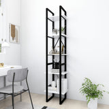 5-Tier Book Cabinet White 40x30x175 cm Engineered Wood 3081968
