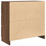 Sideboard Brown Oak 80x35x76 cm Engineered Wood 861739
