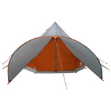 Teepee Tent 3-Person Grey and Orange 312 x 312 x 197 cm 42004010