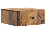 Wall-Mounted Bedside Cabinet 2 pcs Old Wood 33 x 34.5 x 20 cm 898102