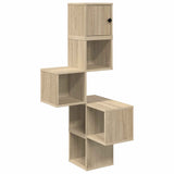 Wall Corner Shelf Sonoma Oak 48 x 48 x 120 cm Engineered Wood 8012230