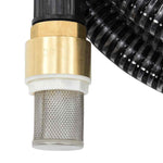 Suction Hose with Brass Connectors Black 1.1" 25 m PVC 151068