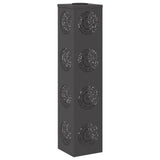 Solar LED Pathway Light 2 pcs Black Cold Rolled Steel 879786