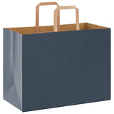 Paper Bags 250 pcs with Handles Blue 32x17x25 cm 4101929