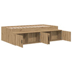 Storage Bed Frame Artisan oak 80 x 200 cm Engineered wood 3335204