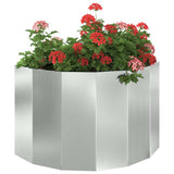 Planter Silver 90 x 45 x 50 cm Galvanised Steel 883715