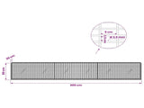 Gabion with 3.5 mm Wire and 5x2.5 cm Mesh 300x20x50 cm 3461640