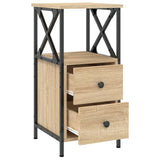 Bedside Cabinets 2 pcs Sonoma Oak 34x35,5x70 cm Engineered Wood 825946