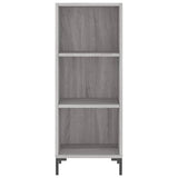 Highboard Grey Sonoma 34.5x34x180 cm Engineered Wood 3200327