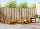 Outdoor Sofa Set 7 pcs Natural Solid Acacia Wood 3366662