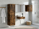 Bathroom Furniture Set 5 pcs Smoked Oak 3407251