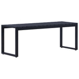 Garden Bench Black PS board, iron 120.5 cm Built Tough 49492