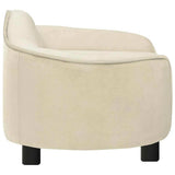 Dog Sofa Cream Plush, Solid Pinewood, Foam 67 x 47 x 36 cm 171090