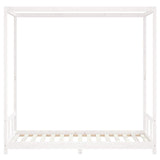 Kids Bed Frame White 90x190 cm Solid Wood Pine 834517