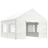 Gazebo with Roof White 4.46x4.08x3.22 m Polyethylene 3155486