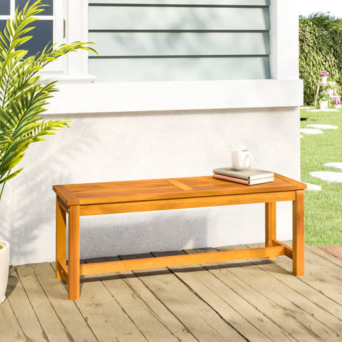 ZNTS Garden Bench 110x35x45 cm Solid Wood Acacia 319419