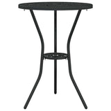 Garden Bistro Set 3 pcs Black Aluminium 42002391