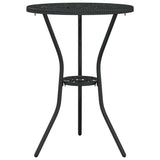 Garden Bistro Set 3 pcs Black Aluminium 42002391