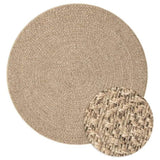 Rug ZIZUR 200 cm Jute Look Indoor and Outdoor 4006166