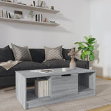 Coffee Table Grey Sonoma 102x50x36 cm Engineered Wood 817079
