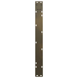 Dining Table Legs V-Shape 2 pcs Natural Steel 90x cm Steel 4012655