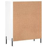 Sideboard High Gloss White 69.5x34x90 cm Engineered Wood 827990