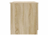 Desk with Shelf Sonoma Oak 142.5 x 50 x 75 cm Engineered Wood 3414641