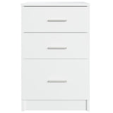 Bed Cabinet White 40x40x63 cm Engineered Wood 808639