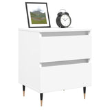 Bedside Cabinet White 40x35x50 cm Engineered Wood 826860