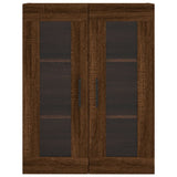 Wall Mounted Cabinet Brown Oak 69.5x34x90 cm 828507