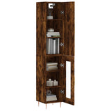 Highboard Smoked Oak 34.5x34x180 cm Engineered Wood 3199038