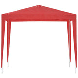 Party Tent 250 x 250 x 240 cm Red PE and Steel 42032986