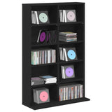 CD Cabinet Black Oak 65 x 23.5 x 97.5 cm Engineered Wood 8012676
