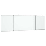 Magnetic Whiteboard Foldable 200x60x1.7 cm Aluminium 4005369