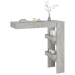 Wall Bar Table Concrete Grey 102x45x103.5 cm Engineered Wood 811785