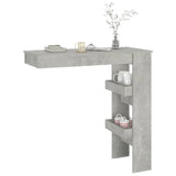 Wall Bar Table Concrete Grey 102x45x103.5 cm Engineered Wood 811785