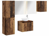 Bathroom Cabinet Set 5 pcs Old Wood Engineered Wood 3407309