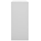 Office Cabinet with Sliding Door Light Grey 90x40x90 cm Steel 335951