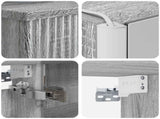 Bathroom Furniture Set 6 pcs Grey Sonoma 3407204