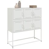 ZNTS Sideboard White 100.5x39x107 cm Steel 846601