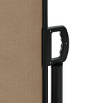 ZNTS Retractable Side Awning Taupe 220x1000 cm 4004784