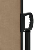 ZNTS Retractable Side Awning Taupe 220x1000 cm 4004784