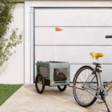 Pet Bike Trailer Grey and Black Oxford Fabric&Iron 93923