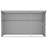 Wall-mounted Garden Shed Grey 118x288x178 cm Galvanised Steel 316226