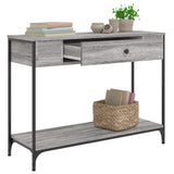 Console Table Grey Sonoma 100x34.5x75 cm Engineered Wood 834163